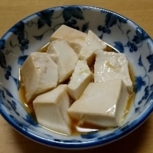 レンジでチンする温豆腐